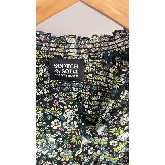 Scotch & Soda Green Floral Blouse Size S - Picture 3 of 3
